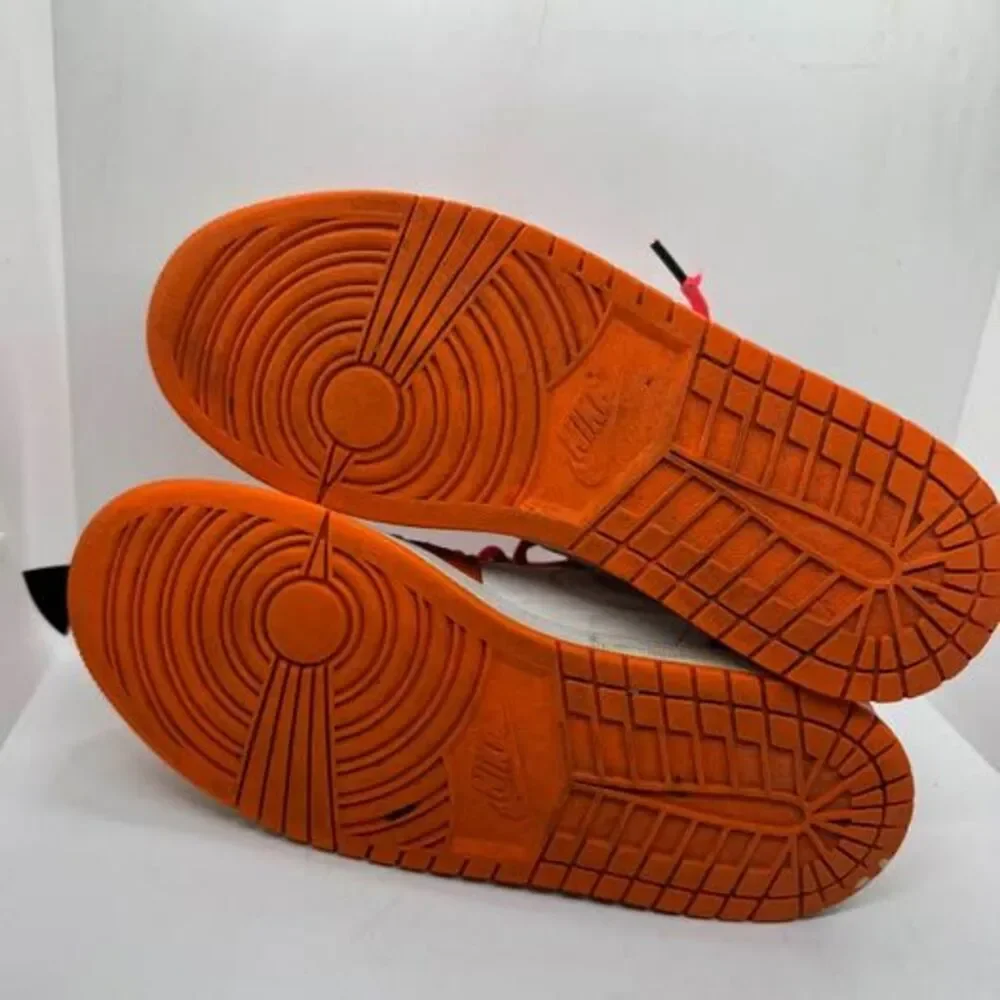 Nike Air Jordan 1 Mid Electro Orange Mens 9.5 shoes sneakers